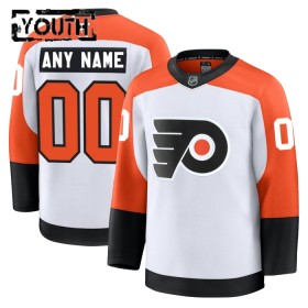 Lasten NHL Philadelphia Flyers Pelipaita Custom Fanatics Premium Vieras 2024-25 Valkoinen